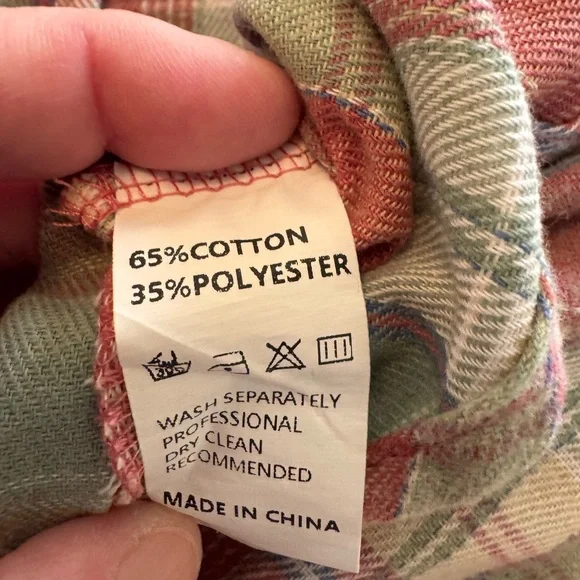 EUC Plaid Hooded Button-Up Shirt Jacket in Rust & Mint XL - Picture 7 of 10